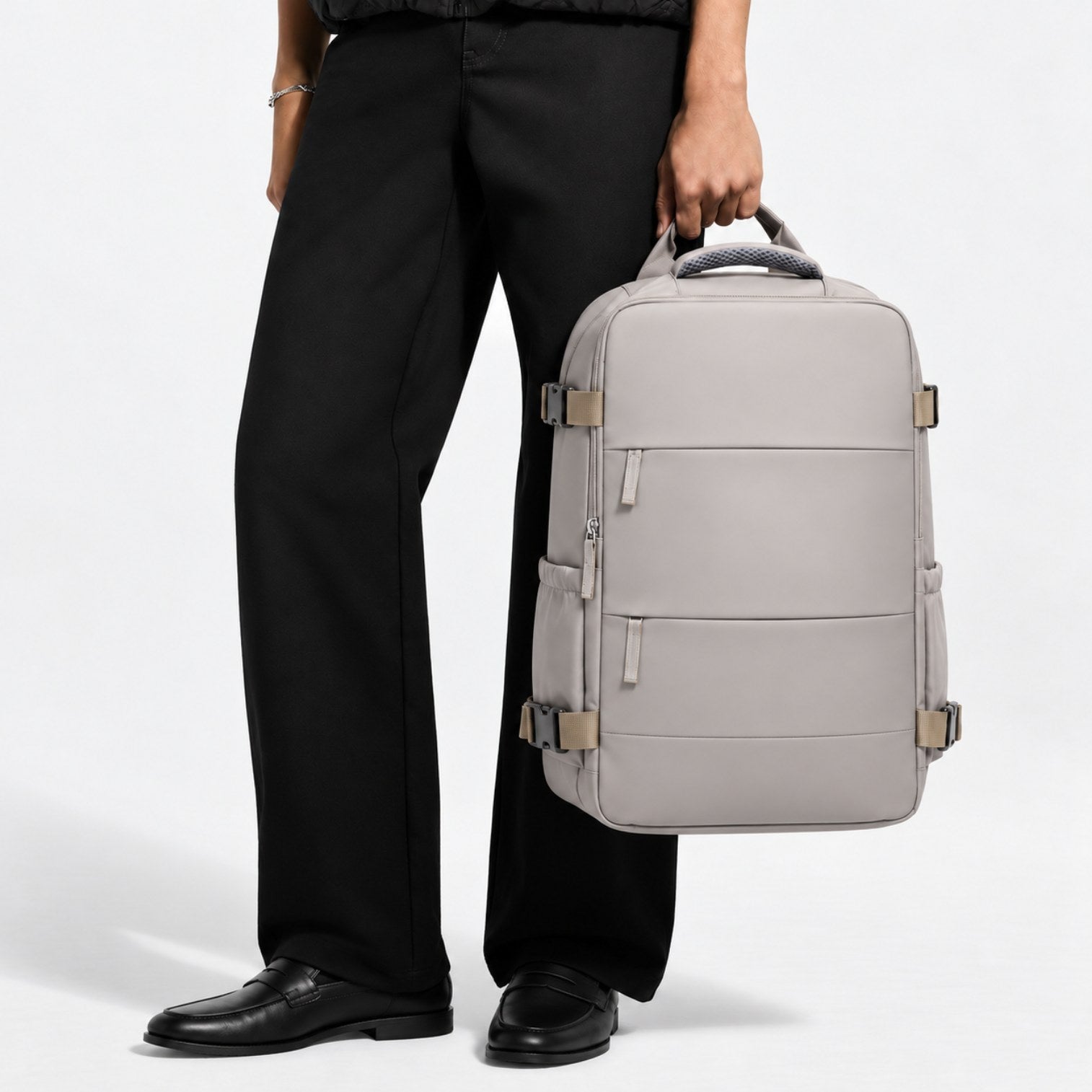 VANTA Travel Backpack — Stone Grey